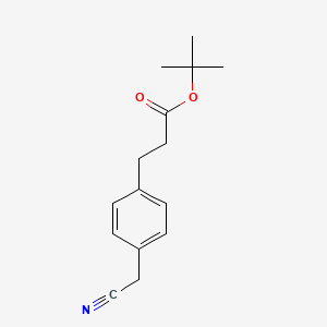 Benzenepropanoic acid, 4-(cyanomethyl)-, 1,1-dimethylethyl ester