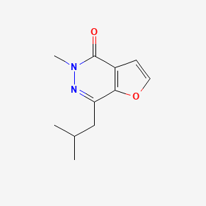 molecular formula C11H14N2O2 B8600584 5-methyl-7-(2-methylpropyl)furo[2,3-d]pyridazin-4(5H)-one 