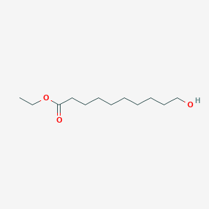 molecular formula C12H24O3 B8600602 10-Hydroxydecanoic acid ethyl ester CAS No. 3639-35-8