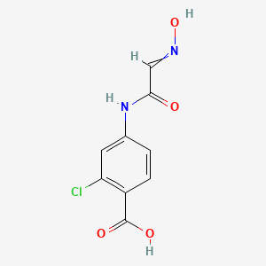 molecular formula C9H7ClN2O4 B8600603 2-Chloro-4-[2-(hydroxyimino)acetamido]benzoic acid CAS No. 828911-62-2