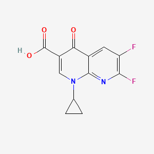 1-Cyclopropyl-6,7-difluoro-4-oxo-1,4-dihydro-1,8-naphthyridine-3-carboxylic acid