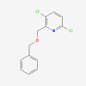 molecular formula C13H11Cl2NO B8600625 2-(Benzyloxymethyl)-3,6-dichloropyridine 