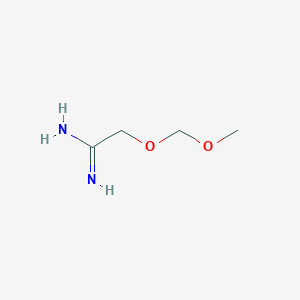 molecular formula C4H10N2O2 B8600634 2-(Methoxymethoxy)acetamidine 