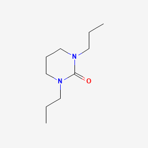 molecular formula C10H20N2O B8600675 2(1H)-Pyrimidinone, tetrahydro-1,3-dipropyl- CAS No. 30826-87-0