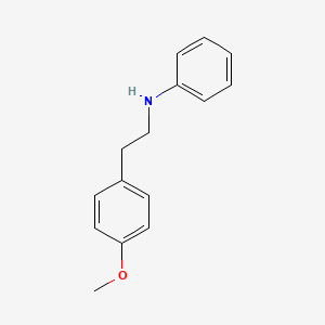 molecular formula C15H17NO B8600752 N-(4-Methoxyphenethyl)aniline 