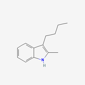 molecular formula C13H17N B8600843 1H-Indole, 3-butyl-2-methyl- CAS No. 51801-51-5