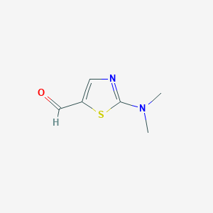 molecular formula C6H8N2OS B086009 2-(二甲氨基)-1,3-噻唑-5-甲醛 CAS No. 1005-28-3