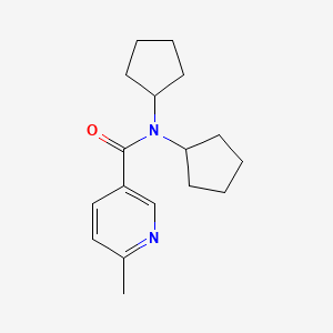 6-Methyl-N,N-dicyclopentylnicotinamide