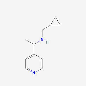(Cyclopropylmethyl)[1-(pyridin-4-YL)ethyl]amine
