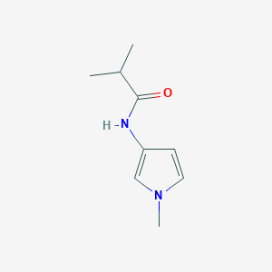 molecular formula C9H14N2O B8601009 2-Methyl-N-(1-methylpyrrol-3-yl)propanamide CAS No. 62187-85-3