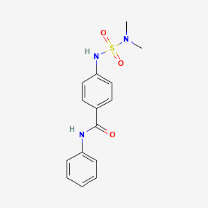 molecular formula C15H17N3O3S B8601025 4-[(Dimethylsulfamoyl)amino]-N-phenylbenzamide CAS No. 90233-62-8