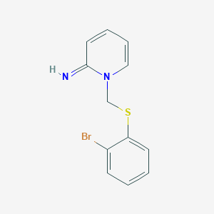 1-{[(2-Bromophenyl)sulfanyl]methyl}pyridin-2(1H)-imine
