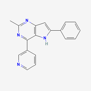 2-Methyl-6-phenyl-4-pyridin-3-yl-5H-pyrrolo[3,2-d]pyrimidine