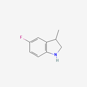 molecular formula C9H10FN B8601080 5-fluoro-3-methyl-2,3-dihydro-1H-indole 