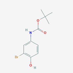 molecular formula C11H14BrNO3 B8601138 4-Boc-amino-2-bromophenol 