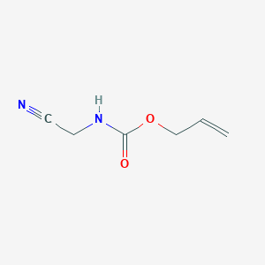 molecular formula C6H8N2O2 B8601145 Cyanomethylcarbamic acid allyl ester 