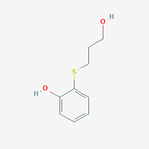 molecular formula C9H12O2S B8601152 2-(3-Hydroxy-propylsulfanyl)-phenol 