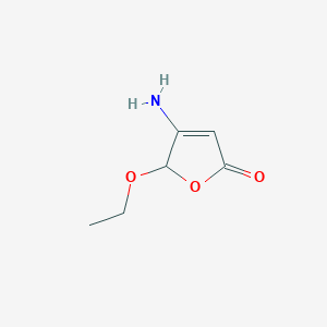 molecular formula C6H9NO3 B8601162 4-amino-5-ethoxy-5H-furan-2-one 