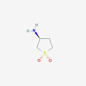 molecular formula C4H9NO2S B8601180 [(3S)-1,1-dioxidotetrahydro-3-thienyl]amine 