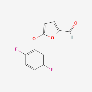 molecular formula C11H6F2O3 B8601197 5-(2,5-Difluoro-phenoxy)-furan-2-carbaldehyde 