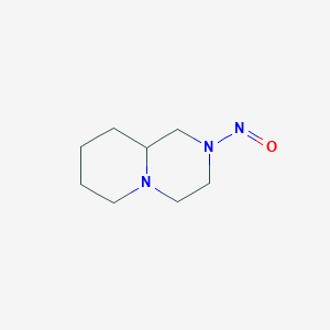 molecular formula C8H15N3O B8601215 2-Nitrosooctahydro-2H-pyrido[1,2-A]pyrazine CAS No. 67092-59-5