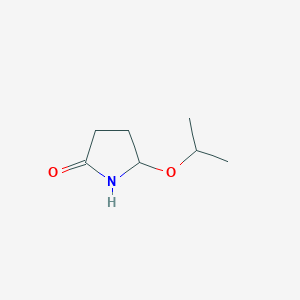 molecular formula C7H13NO2 B8601223 5-Isopropyloxy pyrrolidin-2-one 