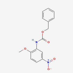 molecular formula C15H14N2O5 B8601255 benzyl N-(2-methoxy-5-nitrophenyl)carbamate CAS No. 219492-14-5