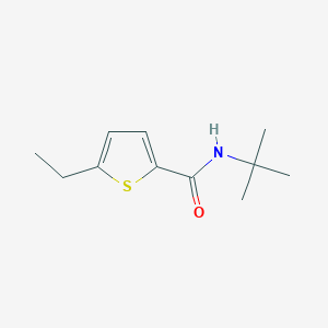 molecular formula C11H17NOS B8601309 5-Ethyl-2-thiophenecarboxylic acid, N-t-butyl amide 
