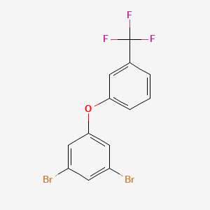 molecular formula C13H7Br2F3O B8601353 1,3-Dibromo-5-[3-(trifluoromethyl)phenoxy]benzene CAS No. 918904-32-2