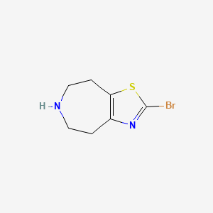molecular formula C7H9BrN2S B8601387 2-Bromo-5,6,7,8-tetrahydro-4H-thiazolo[4,5-d]azepine 