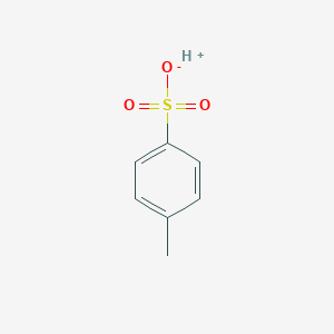 molecular formula C7H8O3S<br>CH3C6H4SO3H<br>C7H8O3S B086014 对甲苯磺酸 CAS No. 104-15-4