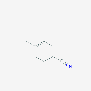 molecular formula C9H13N B8601445 3-Cyclohexene-1-carbonitrile, 3,4-dimethyl- CAS No. 23182-08-3