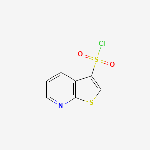 molecular formula C7H4ClNO2S2 B8601492 Thieno[2,3-b]pyridine-3-sulfonyl chloride 