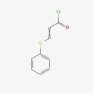 molecular formula C9H7ClOS B8601517 3-(Phenylsulfanyl)prop-2-enoyl chloride CAS No. 1077-15-2