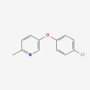 molecular formula C12H10ClNO B8601556 5-(4-Chlorophenoxy)-2-methylpyridine CAS No. 72133-23-4