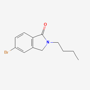 molecular formula C12H14BrNO B8601620 5-Bromo-2-butylisoindolin-1-one 