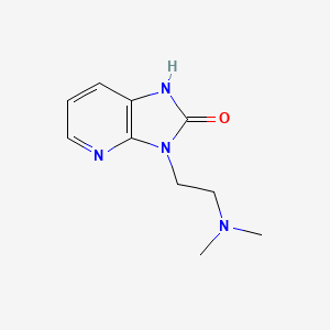 molecular formula C10H14N4O B8601656 3-[2-(Dimethylamino)ethyl]-1,3-dihydro-2H-imidazo[4,5-b]pyridin-2-one CAS No. 834798-33-3
