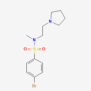 4-bromo-N-methyl-N-(2-pyrrolidin-1-yl-ethyl)-benzenesulfonamide