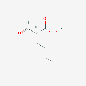 molecular formula C8H14O3 B8601663 Methyl 2-formylhexanoate CAS No. 89509-91-1
