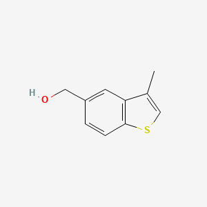 molecular formula C10H10OS B8601708 5-Hydroxymethyl-3-methylbenzo[b]thiophene 
