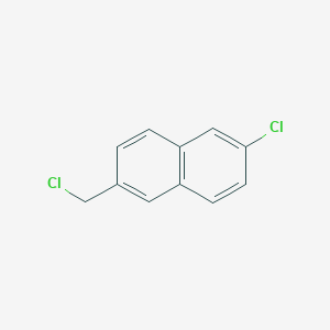 molecular formula C11H8Cl2 B8601719 2-Chloro-6-chloromethylnaphthalene 