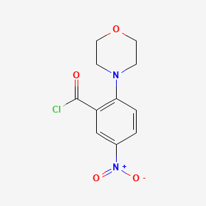 molecular formula C11H11ClN2O4 B8601722 2-Morpholin-4-yl-5-nitro-benzoyl chloride 