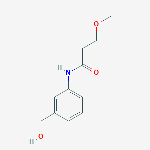 molecular formula C11H15NO3 B8601758 N-(3-Hydroxymethyl-phenyl)-3-methoxy-propionamide 
