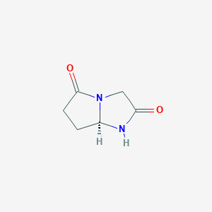 molecular formula C6H8N2O2 B8601810 Dimiracetam, (R)- CAS No. 151062-30-5