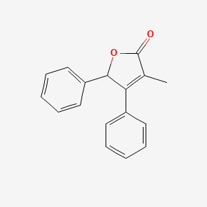 molecular formula C17H14O2 B8601839 3-Methyl-4,5-diphenylfuran-2(5H)-one CAS No. 63859-84-7