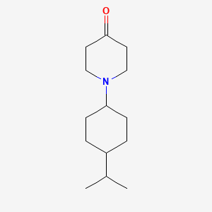 molecular formula C14H25NO B8601855 cis-1-(4-Isopropyl-cyclohexyl)-piperidine-4-on CAS No. 252285-20-4