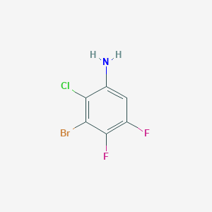 molecular formula C6H3BrClF2N B8601864 3-Bromo-2-chloro-4,5-difluoroaniline 