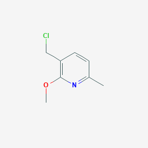 molecular formula C8H10ClNO B8601929 3-(Chloromethyl)-2-methoxy-6-methylpyridine 