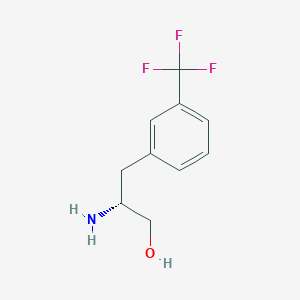 molecular formula C10H12F3NO B8601942 (R)-2-Amino-3-(3-(trifluoromethyl)phenyl)propan-1-ol 