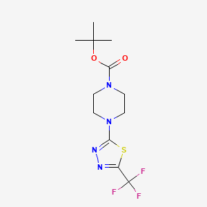 Tert-butyl 4-[5-(trifluoromethyl)-1,3,4-thiadiazol-2-yl]piperazine-1-carboxylate